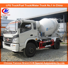 6 Wheels 4cbm Mini Cement Mixer Truck Foton Forland Concrete Mixer Truck